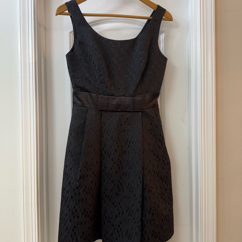 Max & Cleo Black A-Line Mini Dress Scoop Neck